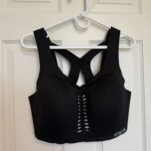 Victoria’s Secret Angel Max black cross back sports bra- 38DDD